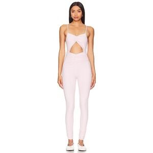 PORT DE BRAS Athena‎ Unitard In Pink Jumpsuit Pink Cutout Ruched Small